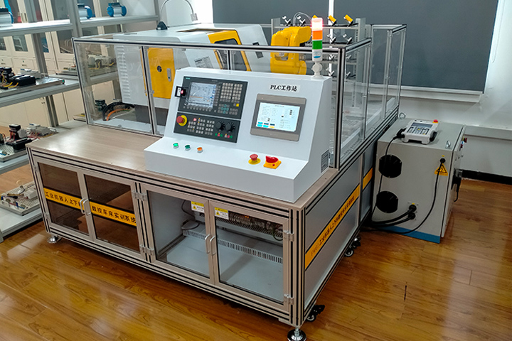 工業(yè)機(jī)器人上下料數(shù)控車床實訓(xùn)系統(tǒng)